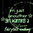 Animated icon with green text on black background reading 'I'm just encounter & I wanted a for past reading' over abstract shapes.