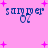 Pink background with blue text 'sampler' and '07' surrounded by pink plus signs, with variations in plus sign density and placement across frames.