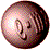 Nine circular brownish-gray icons arranged in a , each showing a stylized face with varying expressions and features