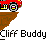 Animated contact sheet of a pixel art character performing various actions including running, falling, and exploding on a gray background with repeated text overlay.