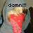 A pixelated character with gray hooded clothing and red face appears in four , each showing different text above the head