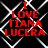 Red text reading "I LOVE TIANA LUCERA" on a black background with white geometric lines, displayed in four identical quadrants.