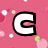 Pink background with scattered light pink and white dots, displaying large white letters C A S E Y in two above the word CASEY in bold black-outlined text