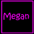 nine square with black backgrounds, displaying text and colored dots in cyan and magenta