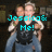 Two people embrace in a pixelated image with cyan text overlay reading "Jessica: Me!" on dark background.