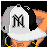 Pixelated animated contact sheet showing a woman in three frames wearing a white and black baseball cap with an M logo, white crop top, black shorts with NY logo, gold hoop earrings, and long dark hair against a black background.
