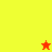 A static image with a yellow, red, and orange color-blocked background featuring two pixelated stars, one red and one yellow, positioned in the lower-left and upper-left corners respectively.