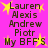 A static image with a bright pink background displays repeated text and star symbols in yellow and dark brown.