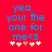 Blue pixelated text on red background reads 'yea... your the one for me<3' with five heart symbols below, two of which are pink.
