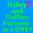 Green pixelated text on blue background reads 'Haley and Dalton Forever in LOVE!' with pink heart symbol replacing the apostrophe in 'Haley'