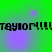Green background with purple circular highlights and repeated black text reading "TAYLOR!!!TAYLOR!!!" in two horizontal