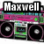 Pixelated image of a pink and green boombox with "Maxwell Son" text above, featuring two identical speaker units and cassette decks.
