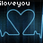 Animated sequence of blue heart outline with ECG line on dark background, text incrementally forming "iloveyou more than u'll ever know".