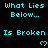 Pixelated cyan text and heart symbols on black background with gray bottom-right corner, repeating in pattern