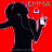 Pixelated silhouette of a person with headphones holding a phone, displayed across six colored backgrounds with text above.