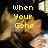 Pixelated image of two people kissing with yellow text overlays reading When Your Gone, I Will Miss You, and I Love You.