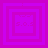 Four identical purple square frames with layered borders, each containing a central pixelated icon with a small circular element and partial text.