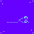 A static image with a purple background featuring white dots and repeated light blue '<3' symbols connected by dotted lines.