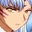 A pixelated anime-style character face with blue hair and golden eyes on the left, next to a black background with white text reading "Anime IM" and "COM" on the right.