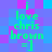 Green text on a blue-purple pixelated background reads 'i love chris brown =]' in two vertical with slight variations between frames