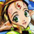 A pixelated anime-style character with green eyes and a red mark on her forehead appears next to stylized text reading "Anime IM" and "COM" on a black background.