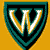 A shield-shaped icon with a teal border and black interior, featuring a stylized white and yellow 'W' on a mustard-yellow background.