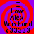 Four identical display red and purple spiral backgrounds with black text reading "I Love Alex Marchand <33333" in a pixelated font