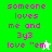 Pixelated text on green and white backgrounds with a cursor icon, displaying 'someone loves me and 3y3 love "em' in pink letters.