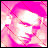 Pixelated pink and white abstract composition with diagonal red lines, no discernible subjects or text.