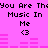 Pixelated text and audio visualizer on bright pink background with repeated phrases and heart symbols.
