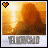 Animated contact sheet of a pixelated yellow-orange figure with heart icon, showing subtle lighting changes across five frames.