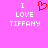 Pixelated text and heart symbol on pink background with two identical static frames side-by-side.