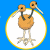 A pixelated cartoon bird icon with two heads on a blue background, next to green text reading "Original Icons .com" on a dark green background.