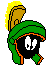 Pixel art character with green helmet, yellow plume, and orange accents; three views show head turning left to right while eyes shift from wide open to closed.