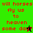 Pixelated text reads 'will horses fly us to heaven some day' in red on green and black backgrounds with small pixel art figures.