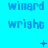 Blue background with repeated text and symbols in a pattern, showing animation changes in small symbols over time