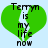 Green heart-shaped icon with black text reading 'Tetym is my life now' on light blue background.
