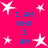 Bright pink background with white star shapes and blue text repeating "I AM WHO I AM" in a pattern