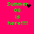Green pixelated text on bright pink background reads 'Summer 08 is here!!!!' with animated heart and star symbols replacing the final exclamation marks.