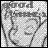 Static grayscale pixel art of a stylized face with abstracted features, set against a checkered background pattern.