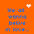 Orange background with blue text repeating 'We all wanna belive in love...' and pixelated white heart and starburst symbols.
