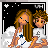 Animated contact sheet of a pixel-art icon featuring two characters with angel wings and star symbols, transitioning from shared pose to text-only frames.