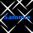 Blue text reading "Sammie" appears four times over a black background with white geometric lines forming a repeating pattern.