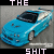 Four- of a blue sports car with silver roof, black windows, and visible headlights on gray background; text overlays change