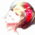 Animated profile of a person with short brown hair and red highlights, showing head movement against a white background.