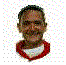 Animated sequence of a person's head and shoulders in various poses with a red and white collar, set against a white dotted background.