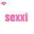 A contact sheet of five animated frames showing pink text and heart icons on a white background with gray transparency area.