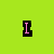 Pixelated text elements on split background with green, pink, and gray sections.