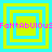 Four identical square with alternating cyan and yellow borders, each containing a repeating "FoNTABUIOUS" text in pink pixelated font across the middle