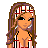 Pixel art contact sheet showing multiple frames of a cartoon character in bikini, sun graphic, and text box with 'I Luv the Sun!'